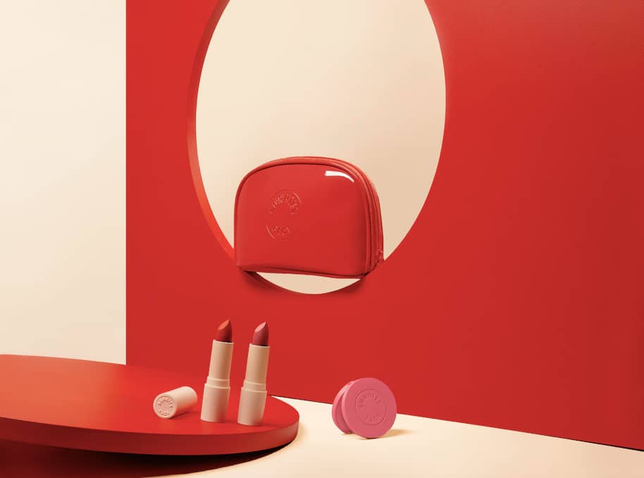 On Duty kit has a playful take on a red lip number. On Duty kit has a playful take on a red lip number.
